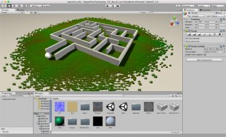 Maze Scene in Unity